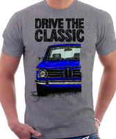 Drive The Classic BMW 2002. T-shirt in Heather Grey Colour