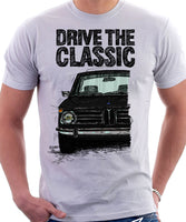 Drive The Classic BMW 2002. T-shirt in White Colour