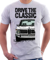Drive The Classic BMW 2002. T-shirt in White Colour