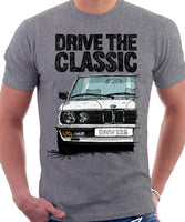 Drive The Classic BMW E28. T-shirt in Heather Grey Colour