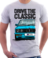 Drive The Classic BMW E28 M5 Early Model. T-shirt in White Colour