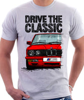 Drive The Classic BMW E28 M5 Early Model. T-shirt in White Colour