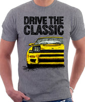 Drive The Classic Toyota Celica 5 Generation ST185 GT4 Carloz Sainz. T-shirt in Heather Grey Colour