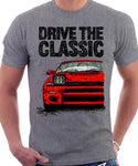 Drive The Classic Toyota Celica 5 Generation ST185 GT4 Carloz Sainz. T-shirt in Heather Grey Colour