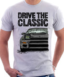 Drive The Classic Toyota Celica 5 Generation ST185 GT4 Carlos Sainz. T-shirt in White Colour