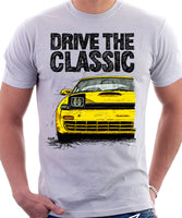 Drive The Classic Toyota Celica 5 Generation ST185 GT4. T-shirt in White Colour