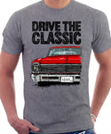 Drive The Classic Chevrolet Nova 1966. T-shirt in Heather Grey Colour