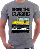 Drive The Classic Chevrolet Nova 1969. T-shirt in Heather Grey Colour