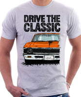 Drive The Classic Chevrolet Nova 1969. T-shirt in White Colour
