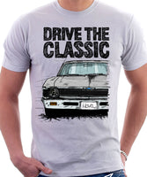 Drive The Classic Chevrolet Nova 1969. T-shirt in White Colour