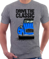 Drive The Classic Citroen 2CV. T-shirt in Heather Grey Colour