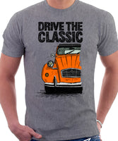 Drive The Classic Citroen 2CV. T-shirt in Heather Grey Colour