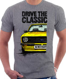 Drive The Classic Ford Escort MK2. T-shirt in Heather Grey Colour