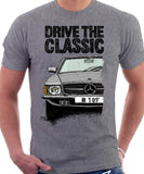 Drive The Classic Mercedes R107. T-shirt in Heather Grey Colour