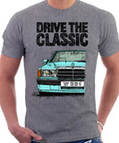 Drive The Classic Mercedes W201/190 16V. T-shirt in Heather Grey Colour