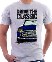 Drive The Classic Mini Cooper. T-shirt in White Colour