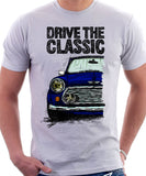 Drive The Classic Mini Cooper. T-shirt in White Colour