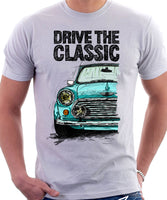 Drive The Classic Mini Cooper. T-shirt in White Colour