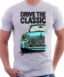 Drive The Classic Mini Cooper. T-shirt in White Colour