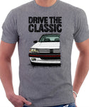 Drive The Classic Peugeot 205 GTI. T-shirt in Heather Grey Colour