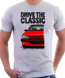 Drive The Classic Peugeot 205 GTI. T-shirt in White Colour