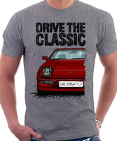 Drive The Classic Porsche 924. T-shirt in Heather Grey Colour