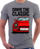 Drive The Classic Porsche 924 Turbo. T-shirt in Heather Grey Colour