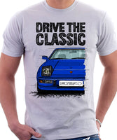 Drive The Classic Porsche 924. T-shirt in White Colour