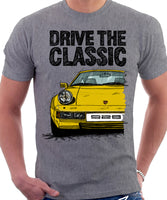 Drive The Classic Porsche 928 Early Model. T-shirt in Heather Grey Colour