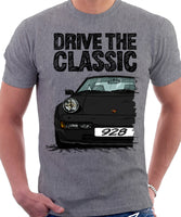 Drive The Classic Porsche 928 Late Model. T-shirt in Heather Grey Colour
