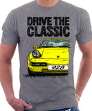 Drive The Classic Porsche 928 Late Model. T-shirt in Heather Grey Colour