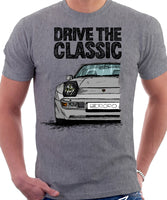 Drive The Classic Porsche 944 Early Model. T-shirt in Heather Grey Colour