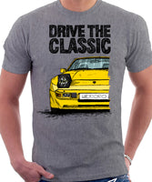 Drive The Classic Porsche 944 Early Model. T-shirt in Heather Grey Colour