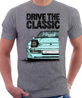 Drive The Classic Porsche 944 Early Model. T-shirt in Heather Grey Colour
