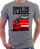 Drive The Classic Porsche 944 Early Model. T-shirt in Heather Grey Colour