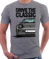 Drive The Classic Porsche 944 Early Model. T-shirt in Heather Grey Colour