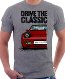 Drive The Classic Porsche 944 Late Model. T-shirt in Heather Grey Colour