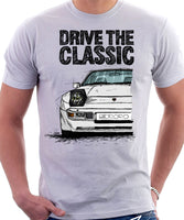 Drive The Classic Porsche 944 Early Model. T-shirt in White Colour