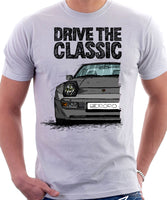Drive The Classic Porsche 944 Early Model. T-shirt in White Colour
