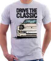 Drive The Classic Porsche 944 Early Model. T-shirt in White Colour