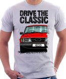 Drive The Classic Saab 900 Early Standard Model. T-shirt in White Colour