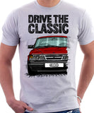 Drive The Classic Saab 900 Late Model. T-shirt in White Colour