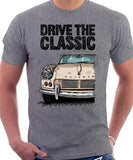 Drive The Classic Triumph Spitfire Mk1 Hardtop. T-shirt in Heather Grey Colour