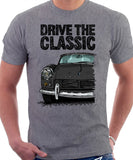 Drive The Classic Triumph Spitfire Mk2 Softtop. T-shirt in Heather Grey Colour