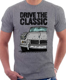 Drive The Classic Triumph Spitfire Mk2 Softtop. T-shirt in Heather Grey Colour