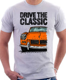 Drive The Classic Triumph Spitfire Mk2 Softtop. T-shirt in White Colour