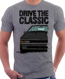 Drive The Classic Toyota Supra Mk2 Early Model. T-shirt in Heather Grey Colour