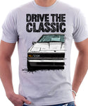 Drive The Classic Toyota Supra Mk2 Early Model. T-shirt in White Colour
