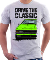 Drive The Classic Toyota Supra Mk2 Early Model. T-shirt in White Colour
