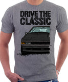 Drive The Classic Toyota Supra Mk2 Late Model. T-shirt in Heather Grey Colour